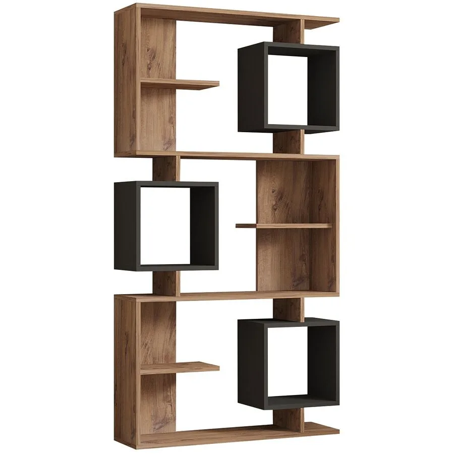 Bücherregal Yemek Kiefer Melaninbeschichtete Mischholz (Spanplatte) B 90 cm H 171.9 cm