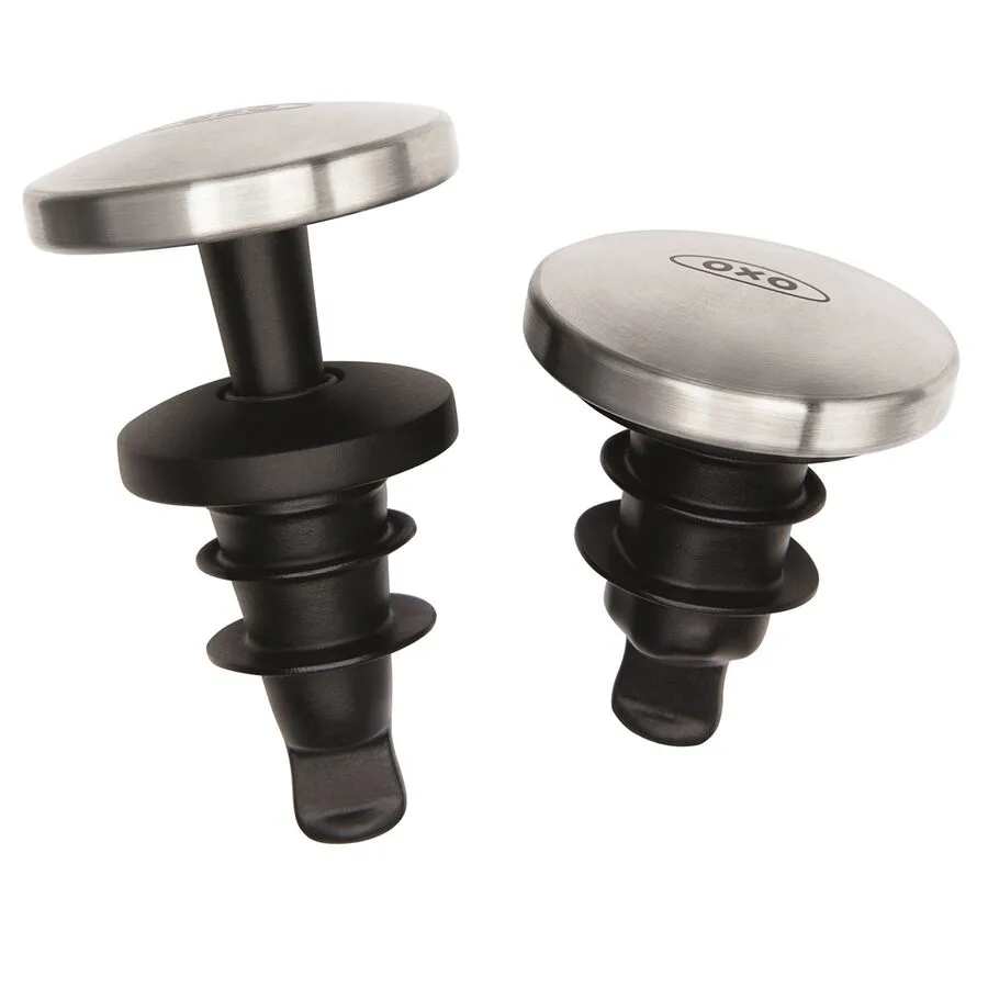 OXO Weinaccessoires Vino rostfreier Stahl, Kunststoff B 9 cm - Farbe: schwarz