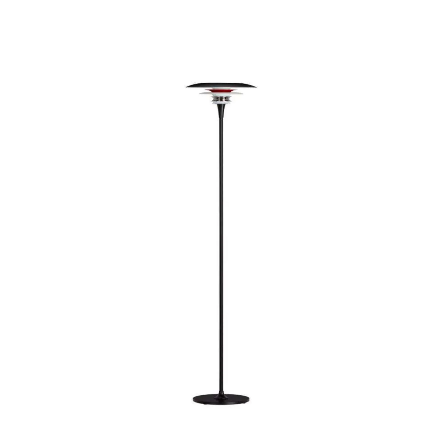 Diablo Gulvlampe Ø300 Matt Black/Glossy Red - Belid - Stue - Metal