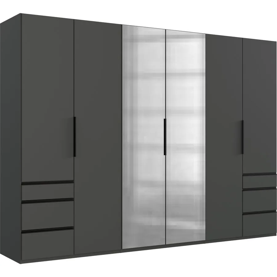 Kleiderschrank Sanko graphit Holzwerkstoff B 300 cm