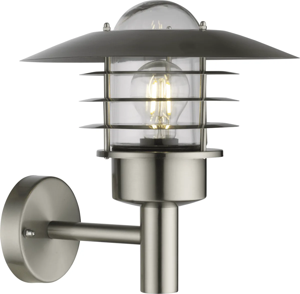 Nordic Lighting - Kalmar - Fasadbelysning - Borstad stål