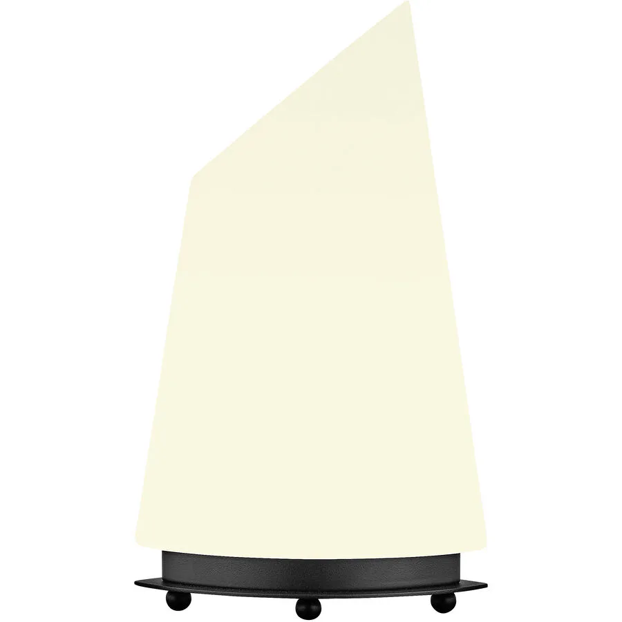 Designer-Tischlampe Bankamp Navigare E14 schwarz H 33 cm - Farbe: Schwarz, Weiss - Material: Glas