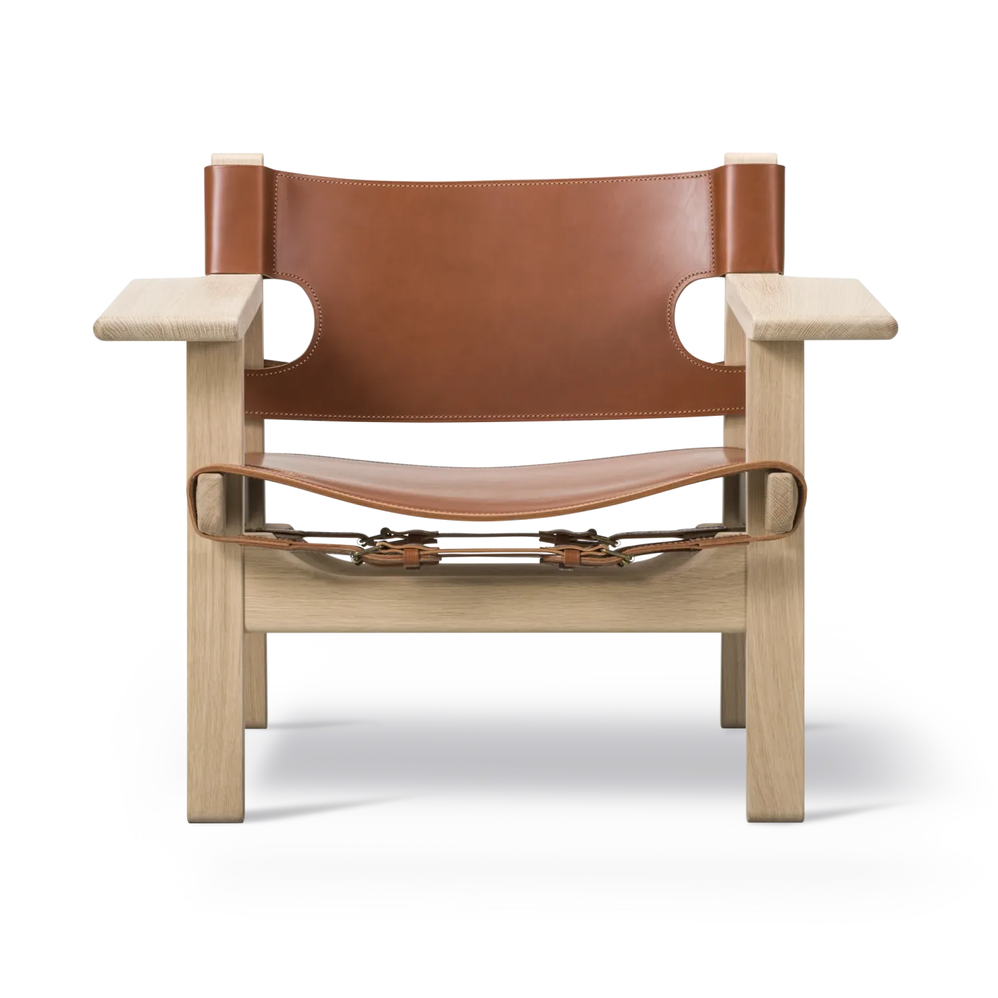 Fredericia Furniture Den spanske stol fåtölj Läder cognac-såpad ek