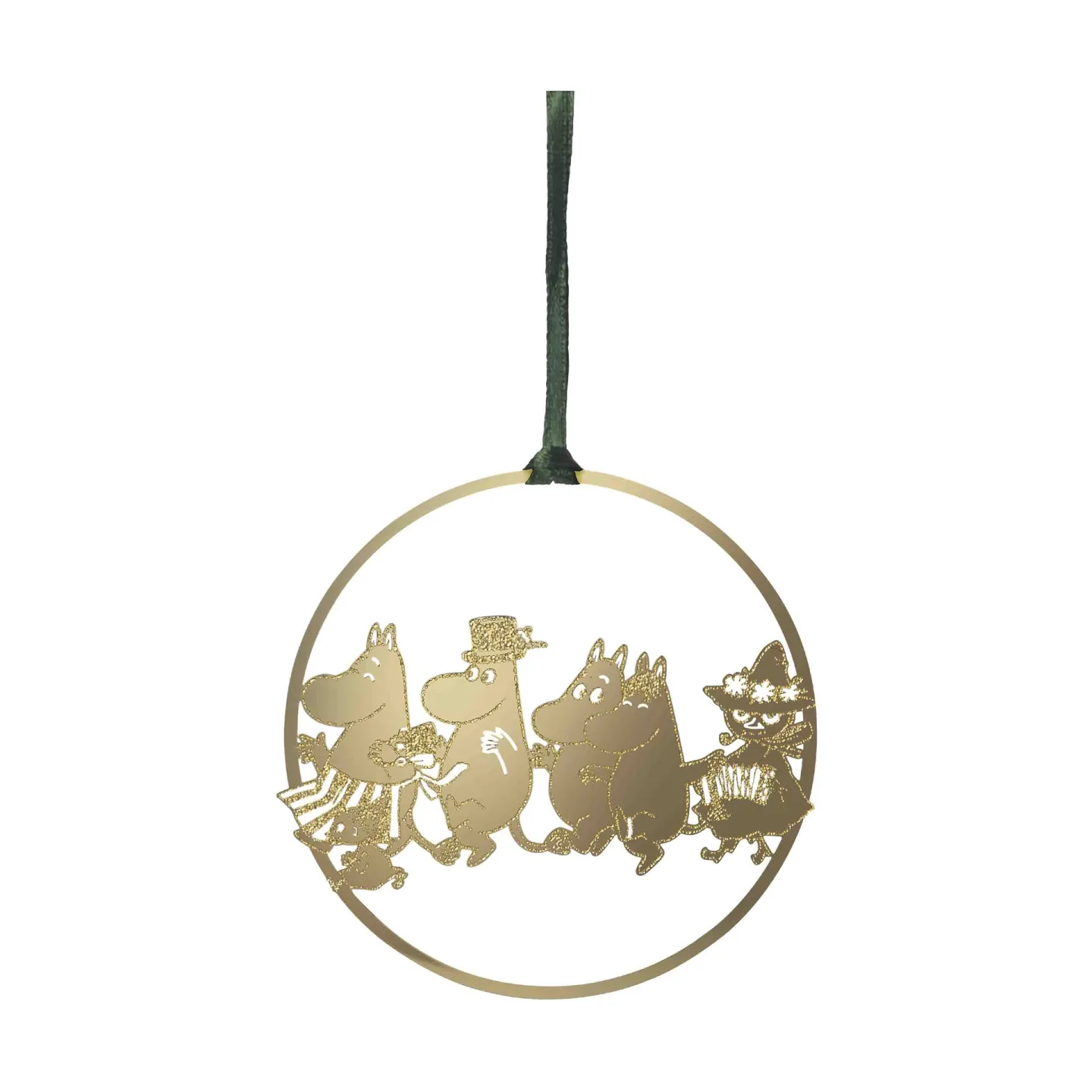 Pluto Design Muminfamiljen dekorationshänge Guld