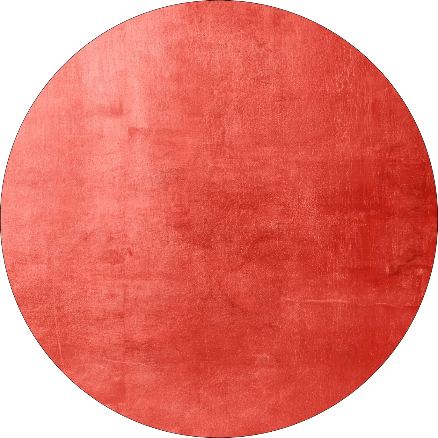 Rundt teppe - Artena (rød) (Størrelse: Ø 160 cm)