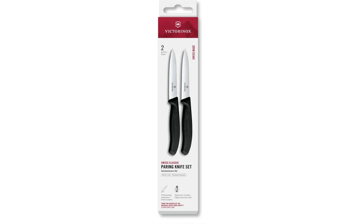 Alltron Messer-Set Swiss Classic, 10 cm, 2 Stück Von Victorinox Schwarz | Schubiger Möbel