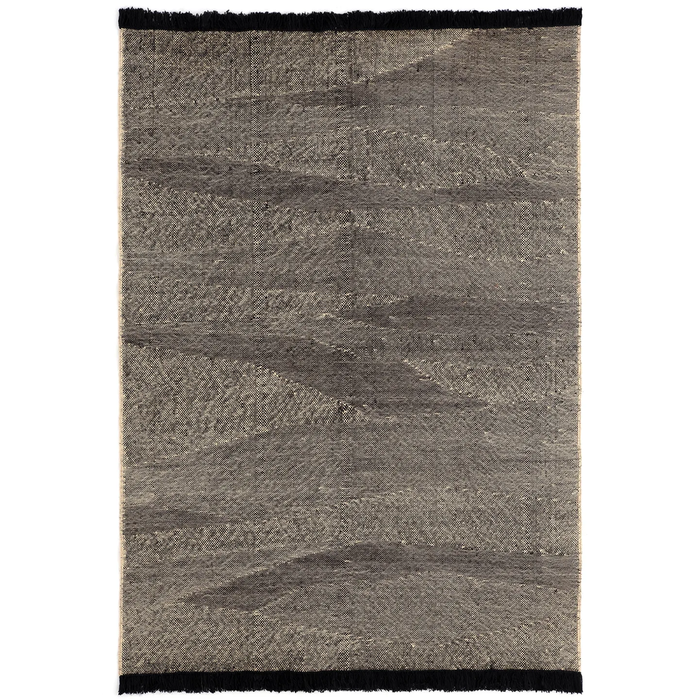 Nanimarquina - Telares wool rug Ebony 200 x 300 cm - Ullmattor - Nani Marquina - Svart - Ull