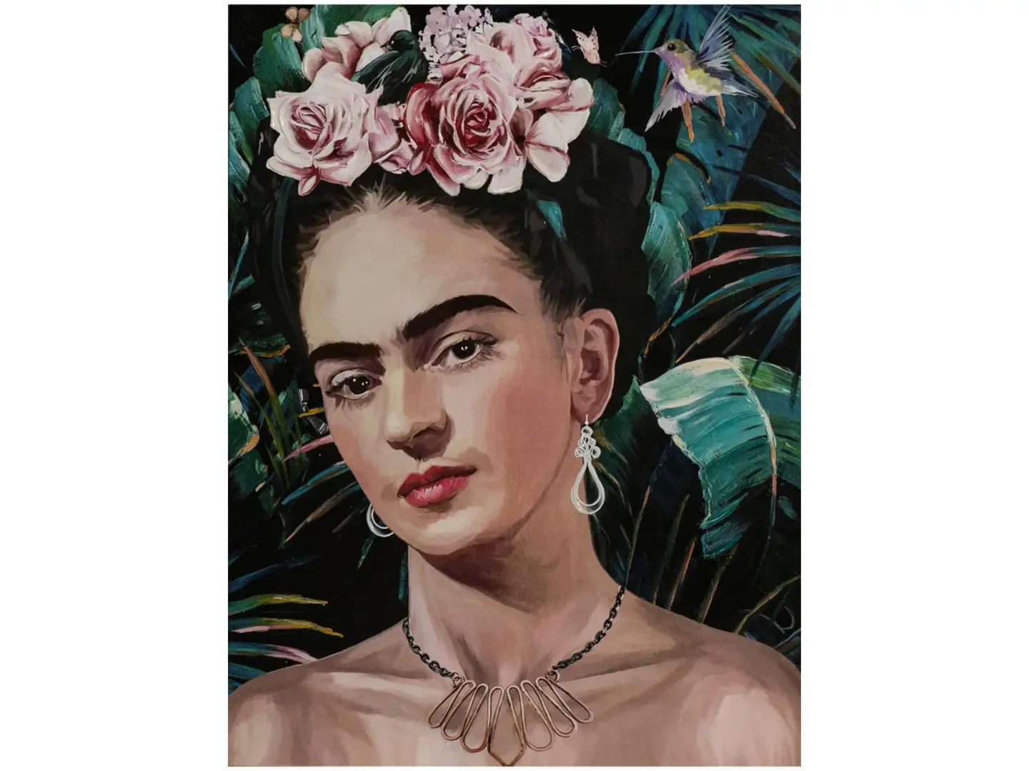 image LAND Bild Melancholische Schönheit mit Blumen | Schubiger Möbel