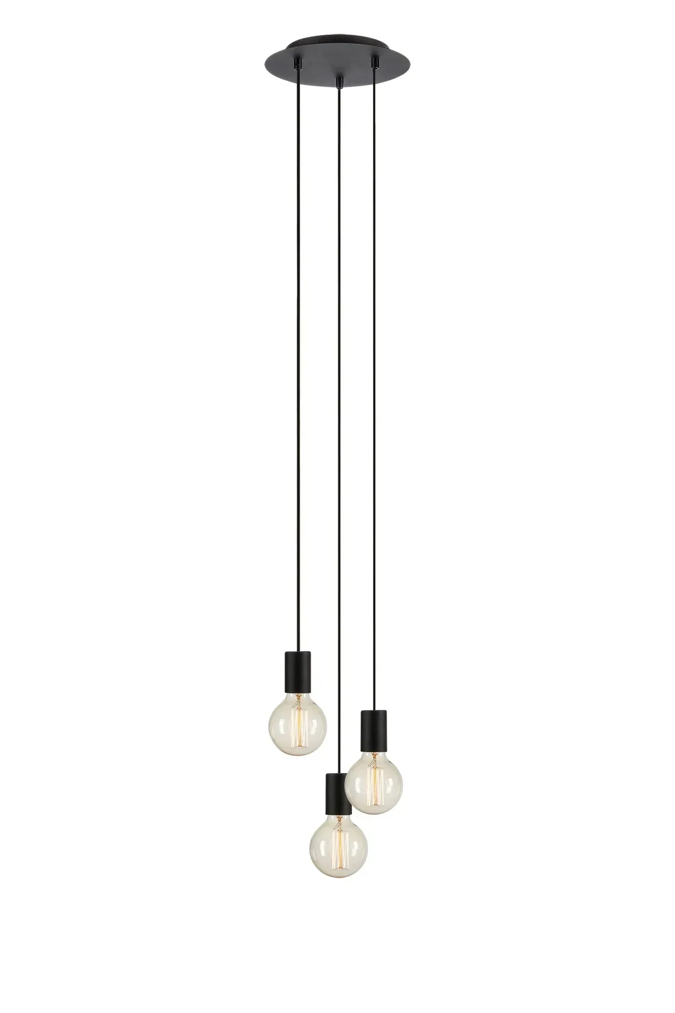 Cielo Deckenlampe Schwarz 3 Lampen Runde