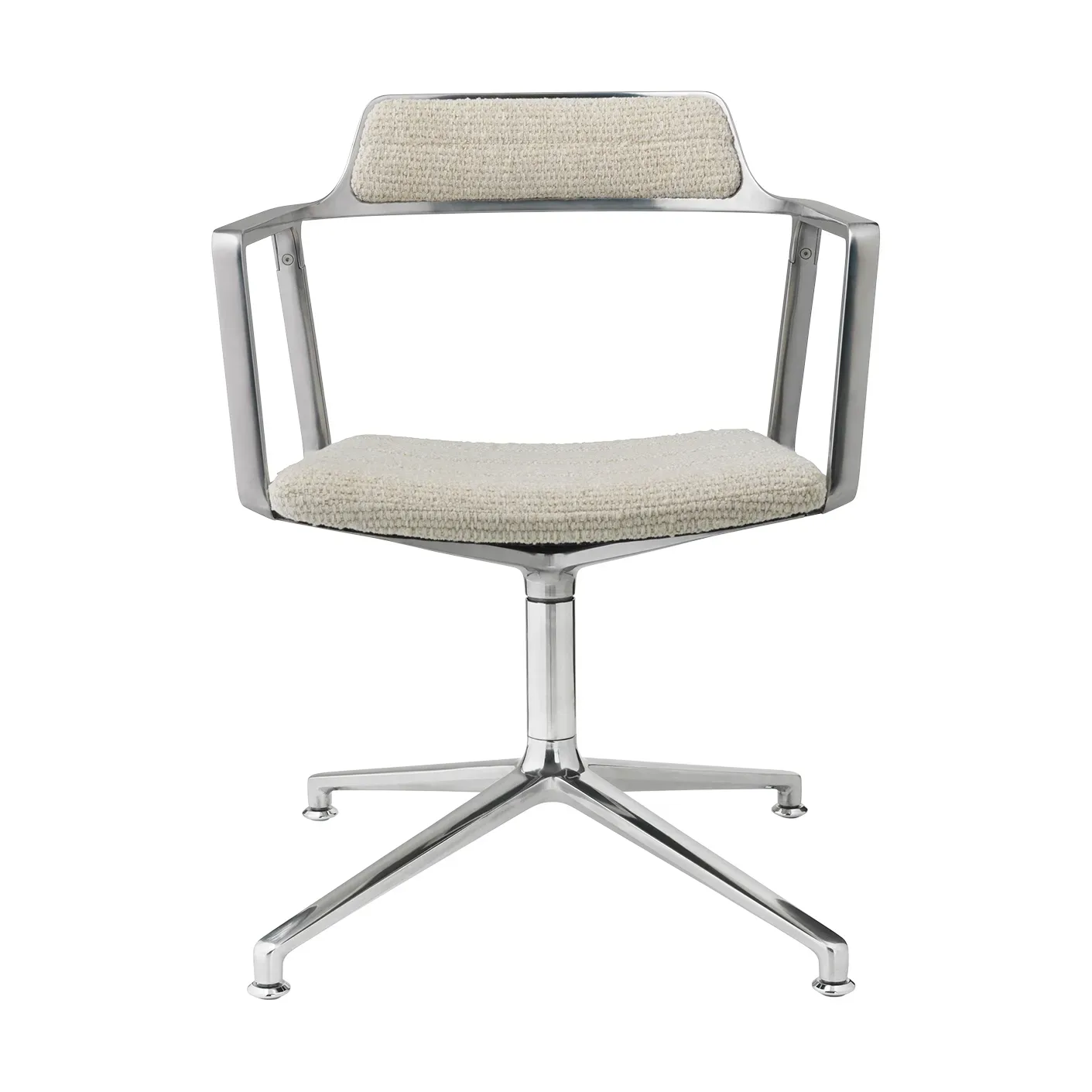 Vipp Vipp452 Swivel kontorsstol Wavy off white-light grey-pol. aluminium