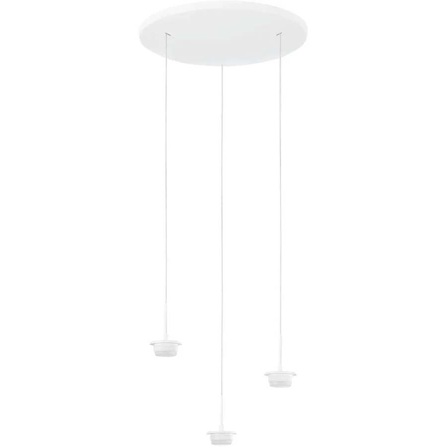 Pendellampe Cara Weiss Metall 35 cm 200 cm - LED - Lichtfarbe: Extra warmweiss - Helles Neutralweiss - LED Energiesparlampen