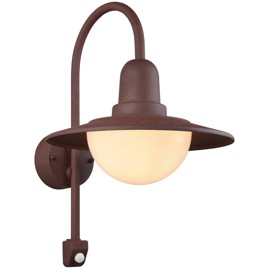 Wandlampe aussen Aumo Rot 30 cm 45.5 cm - Farbe: rost - Material: Aluminium-Druckguss