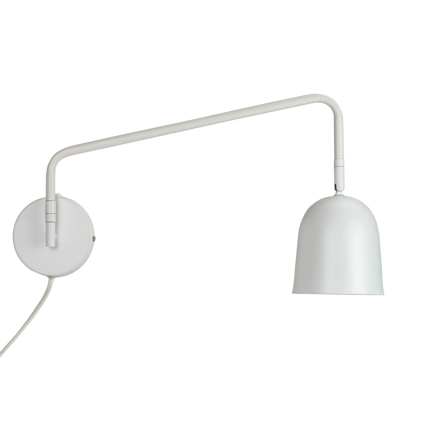 Manchester Wandleuchte White - Dyberg Larsen - Wohnzimmer - Design - Metall - Mit Schirm