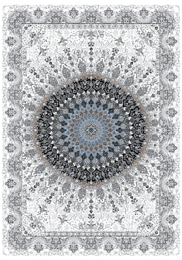 Wilton-teppe - Yelda (hvit/multi) (Størrelse: 200 x 280 cm)
