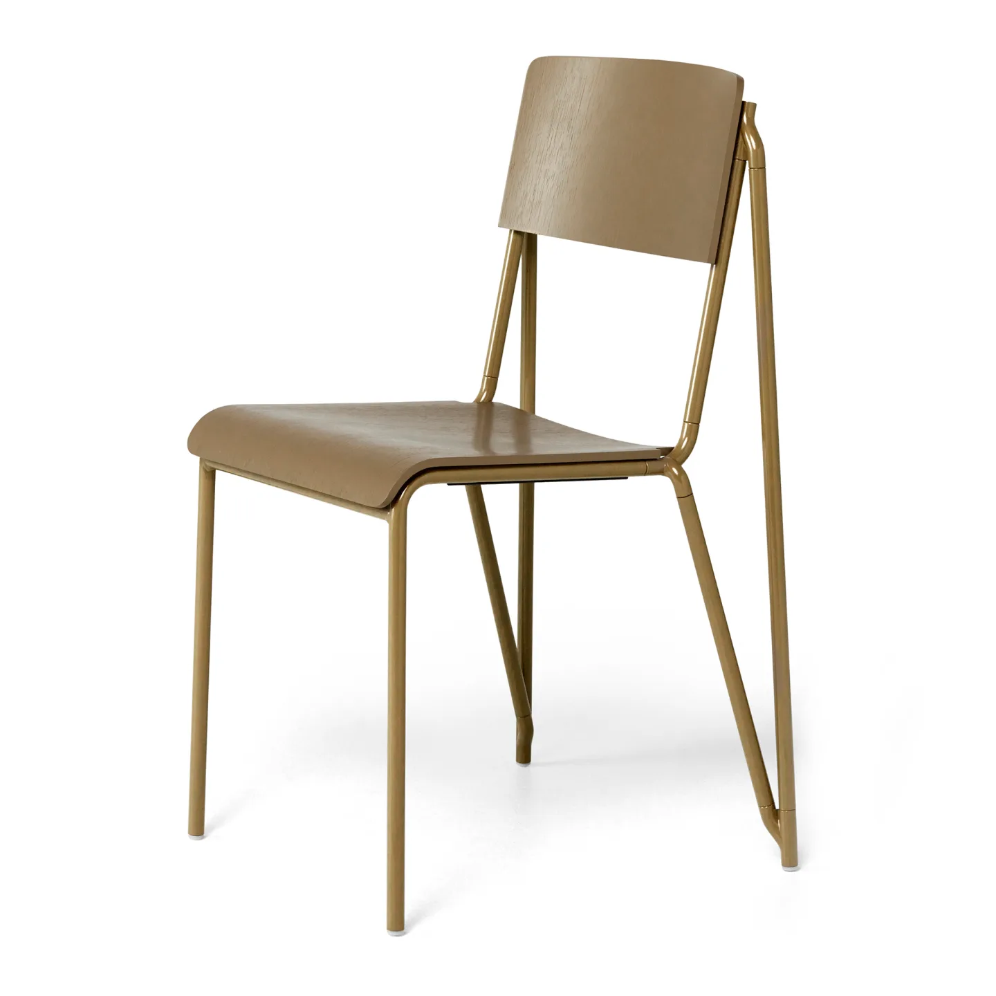 HAY - Petit Standard Clay Stained Oak / Clay Powder Coated Steel - Matstolar - Daniel Rybakken - Brun - Metall/Trä