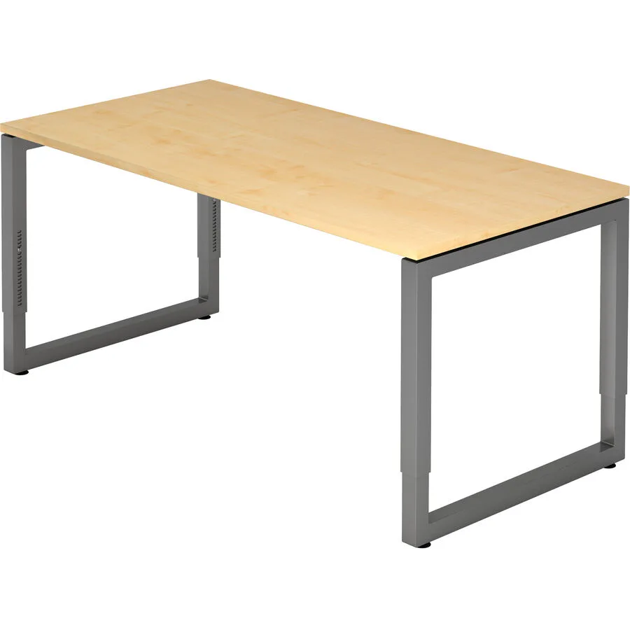 Schreibtisch Office Ahorn Holzwerkstoff Höhenverstellbar B 160 T 80 cm