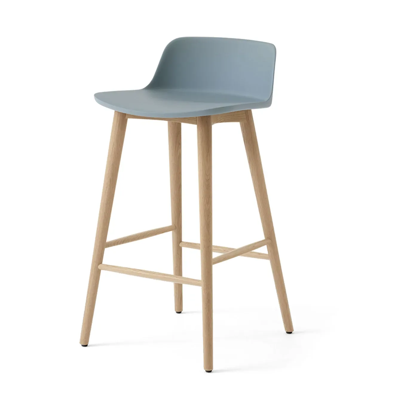 &Tradition Rely HW118 Barhocker Light blue-lackierte Eiche, 65 cm