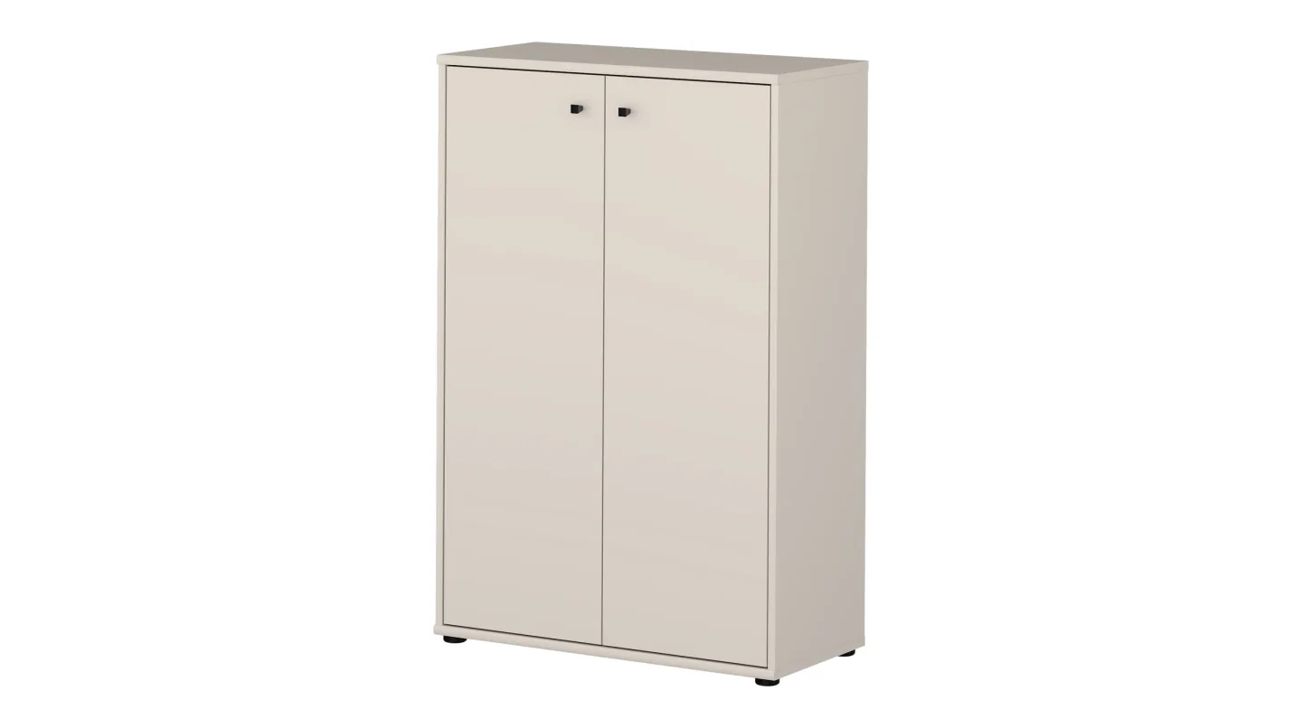 Kommode beige 111 cm - 2-türig - TEMPRA