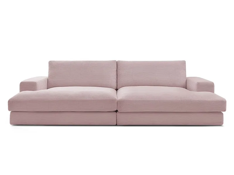 Sofa BOBOCHIC LEONARD Cord-Stoff violett