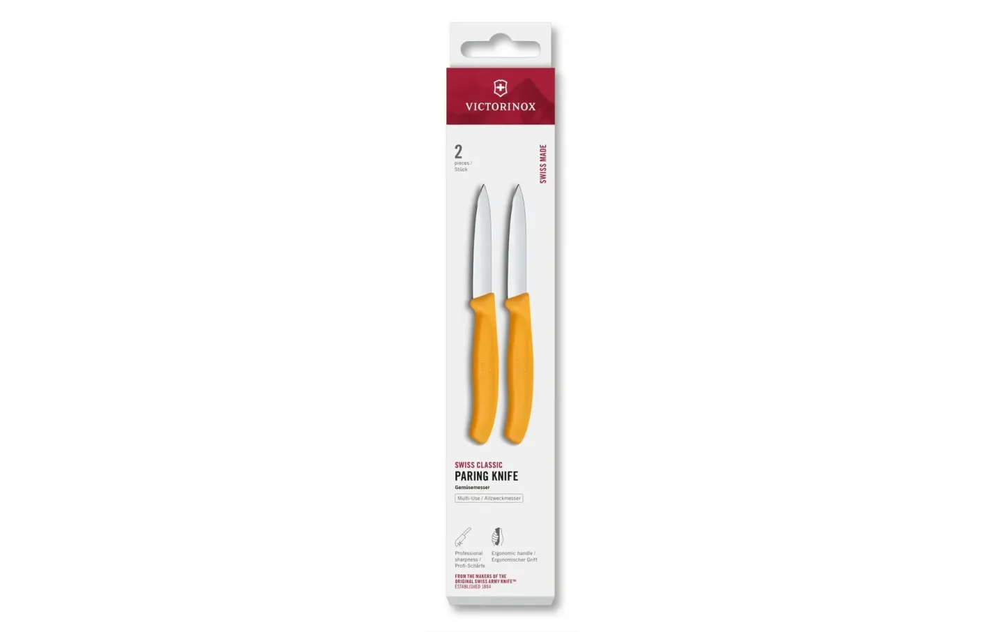 Alltron Messer-Set Swiss Classic, 8 cm, 2 Stück Von Victorinox Gelb | Schubiger Möbel