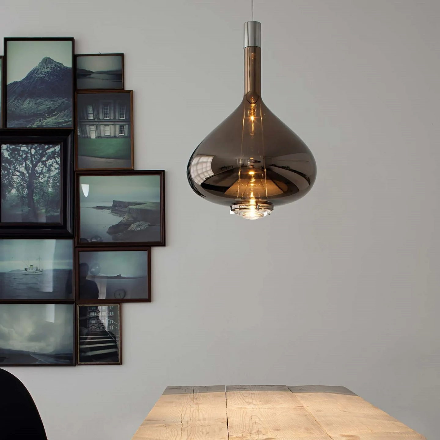 Sky-Fall SO Pendel Large Glossy Bronze Glass - Lodes - Spisestue