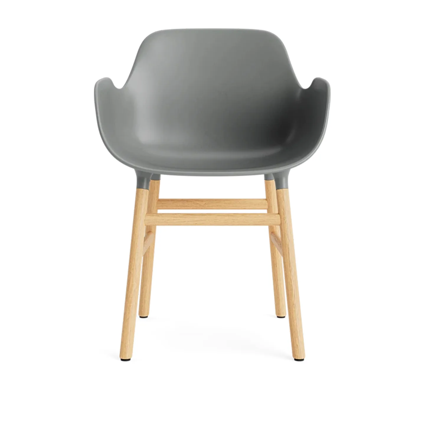 Normann Copenhagen - Form Armchair Oak Grey - Matstolar - Simon Legald - Grå - Trä/Plast