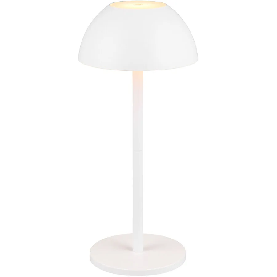 Tischlampe Dracir Weiss Kunststoff 30 cm - Farbe: Weiss matt - LED - LED Energiesparlampen
