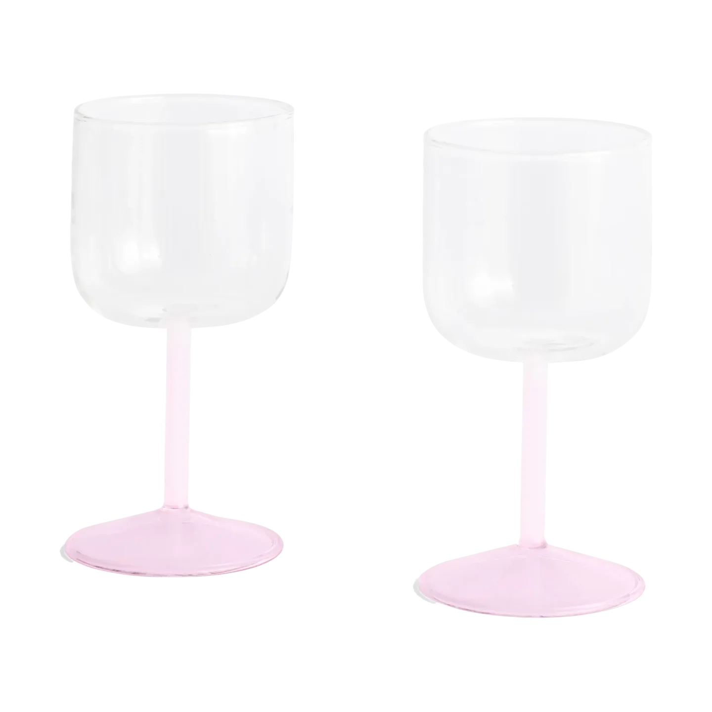 HAY Tint Weinglas 25cl 2er-Pack Clear-jade light pink-light pink