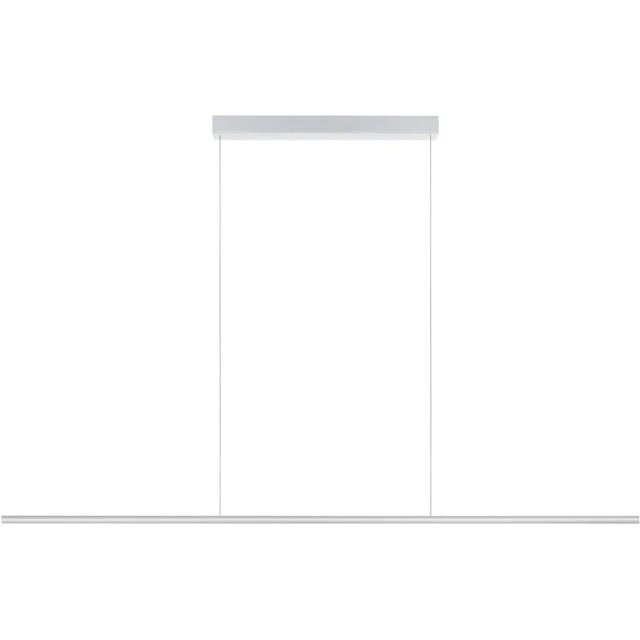 Designer-Pendellampe Bankamp Hexagon aluminium matt 180 cm - Farbe: Alu matt - LED - Lichtfarbe: Extra warmweiss - Material: Aluminium/Stahl -