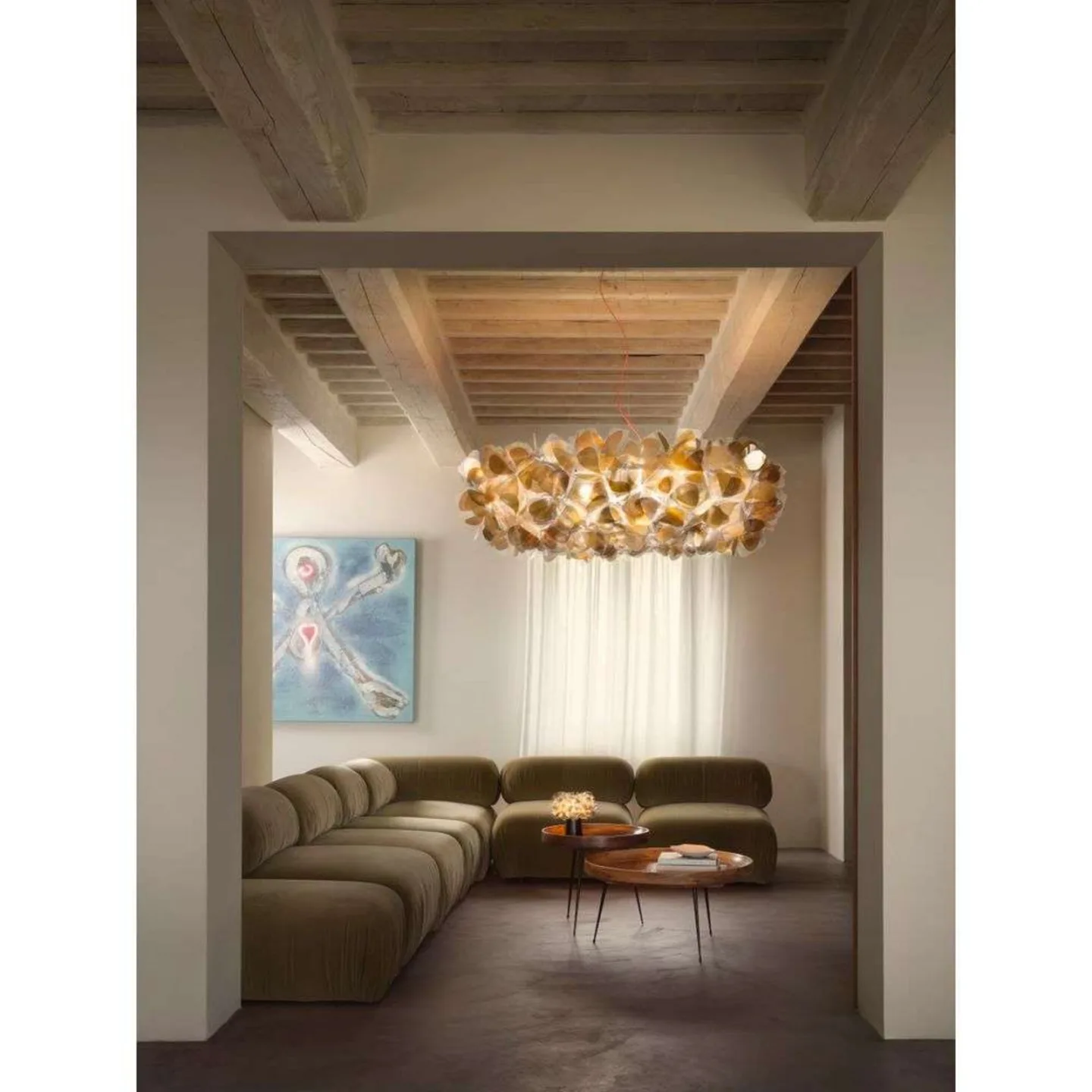 Clizia 130 Pendelleuchte Mama Non Mama Gold/Red - SLAMP - Wohnzimmer - Kunststoff