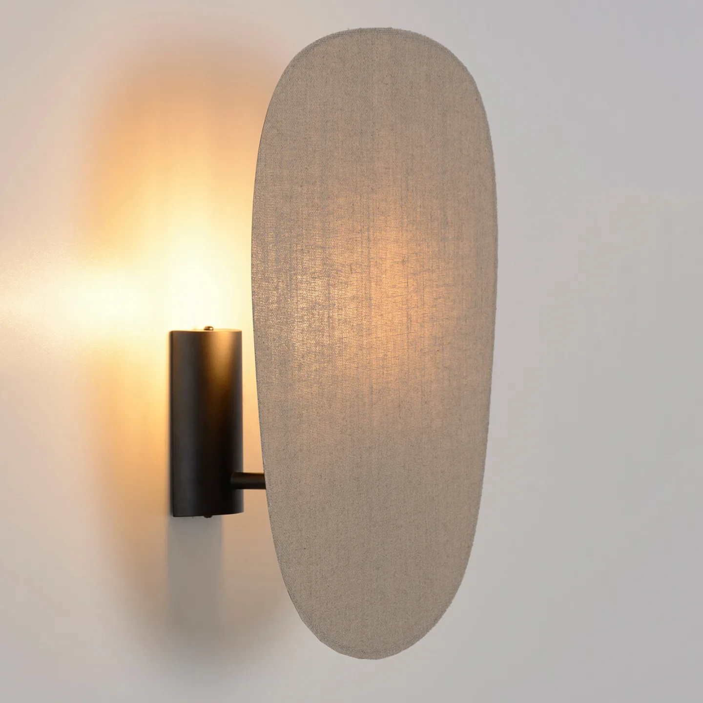 Screen 70's Wandlampe Höhe 40 cm jute Textil - MARKET SET - Flurbereich - Stoff / Textil - Rund