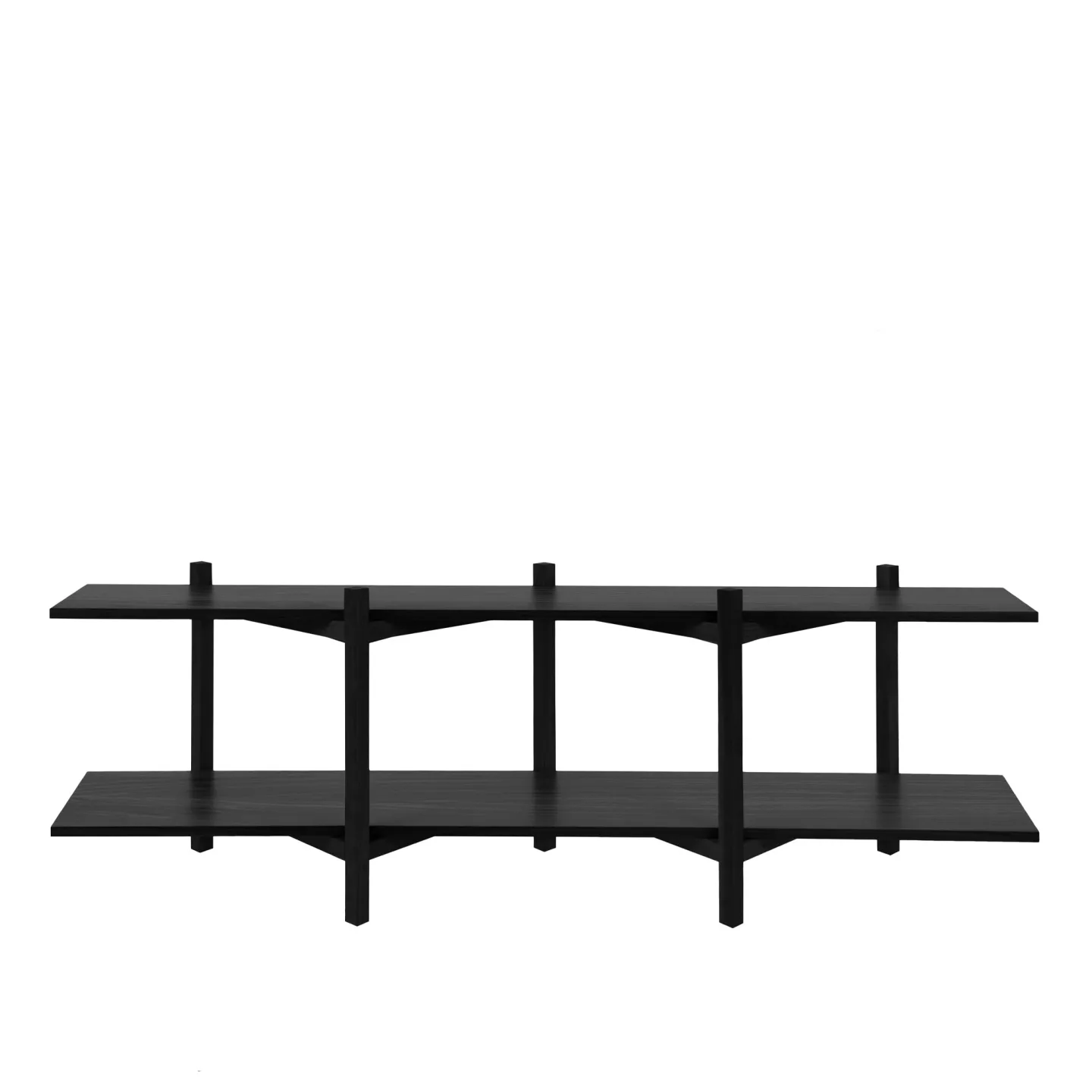 HEM - Zig Zag Shelf Media - Black - Hyllor - Studio deFORM - Svart - Trä