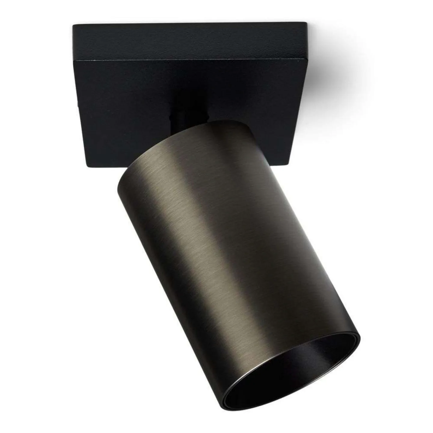 SpotOn1 Decken/Wandleuchte Schwarz/Titanium - Antidark - Wohnzimmer - Aluminium