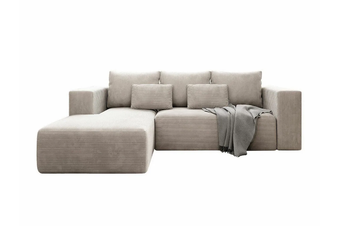 Listowel 3-sits Hörnbäddsoffa beige -
