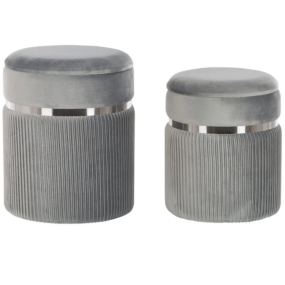 Puff Camdenton 2-pack - Grå