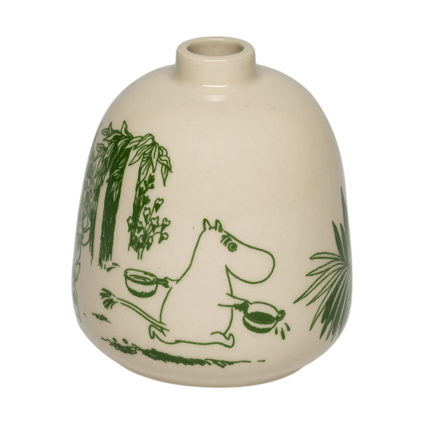 Moomin Arabia Mystikens skog Mumin Vase Grün, 8,3 cm