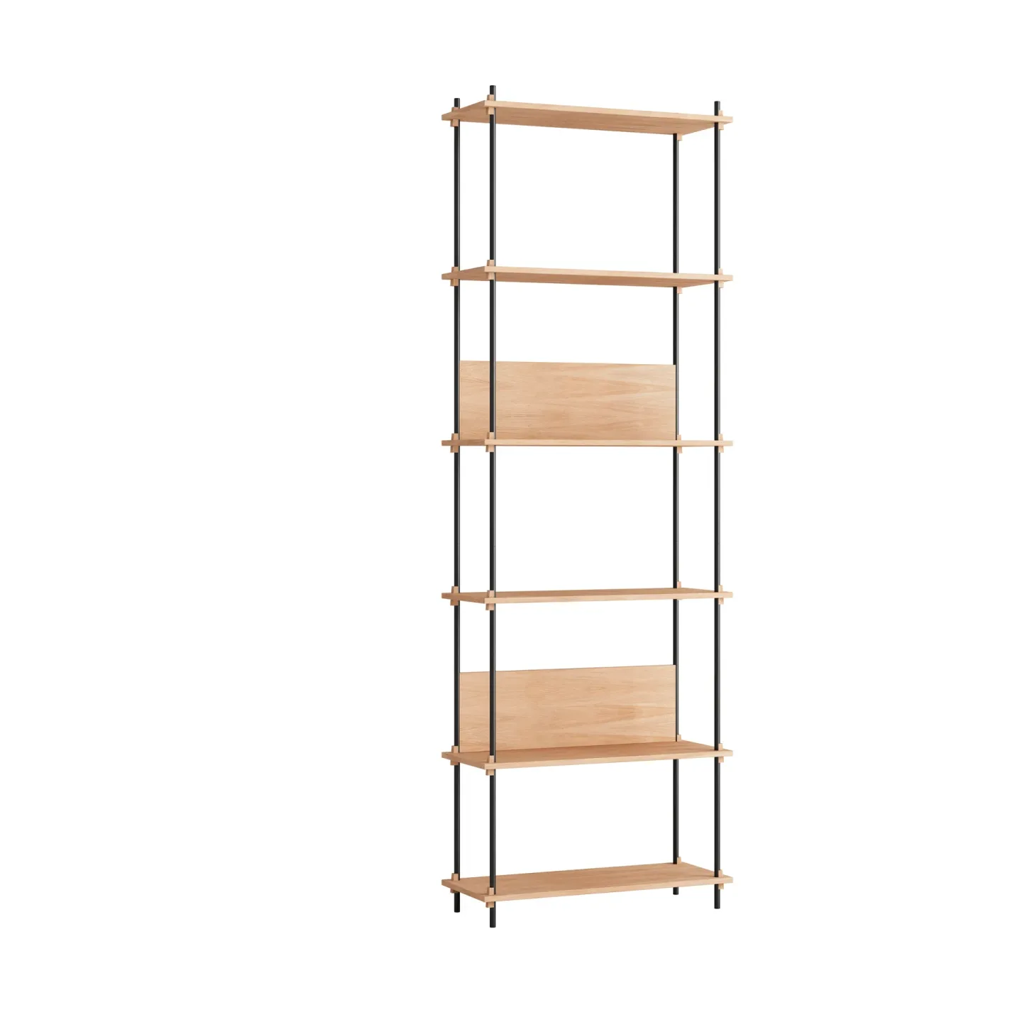 MOEBE Moebe shelving system s.255.1.A Eiche-schwarz