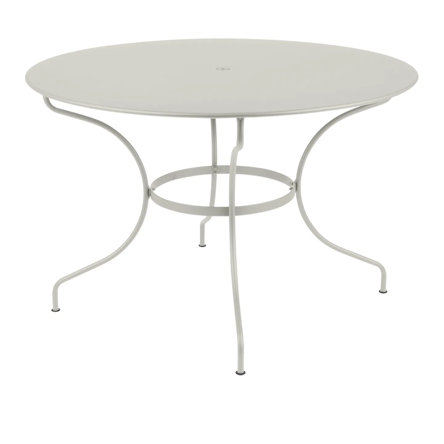 Fermob - Opéra Table Ø 117 cm, Clay Grey - Matbord utomhus - Grön,Grå - Metall