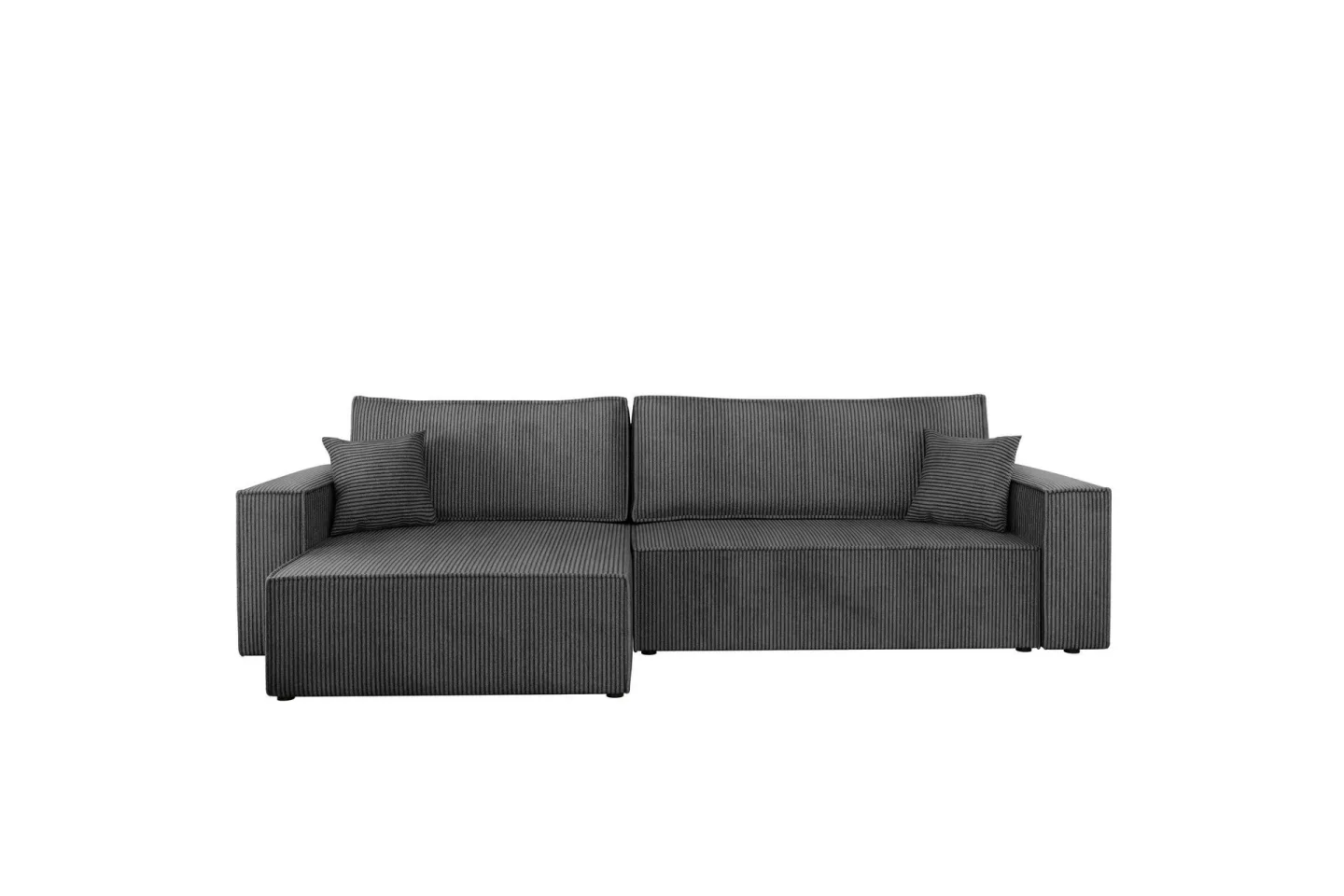 Hobson Soffa med Divan 3-sits - Mörkgrå