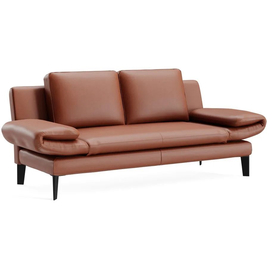 Sofa Jarek Leder cognac B 281 T 83 cm - Möbel Konfigurator: Traummöbel individuell zusammenstellen