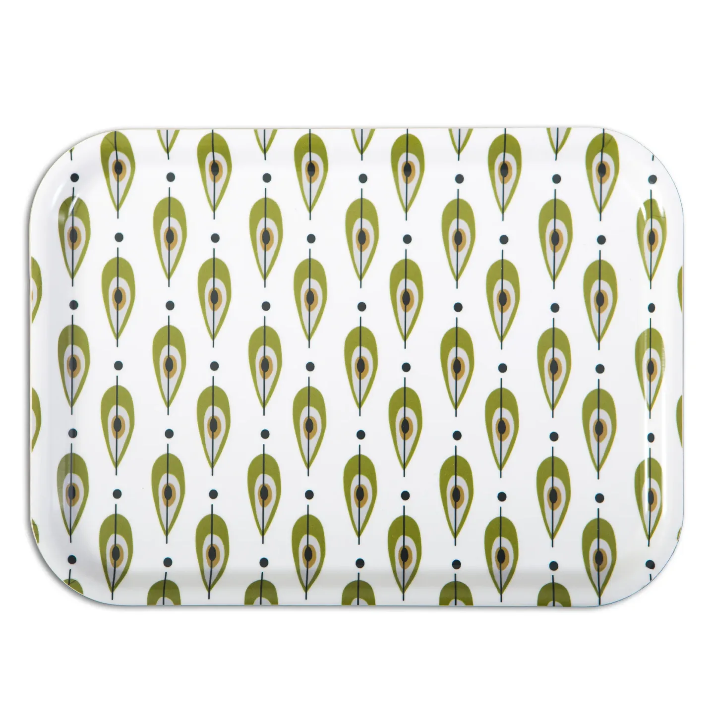 Opto Design High Pears bricka olivgrön 36x28 cm