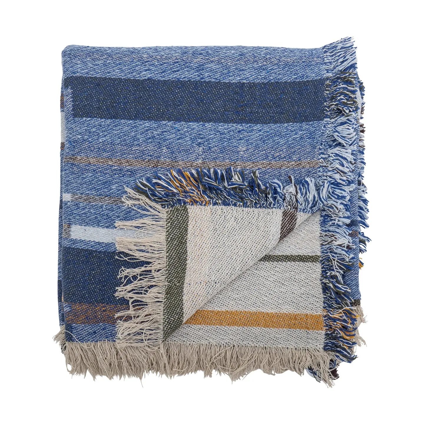 Bloomingville Toscana Wolldecke 130x160 cm Blue