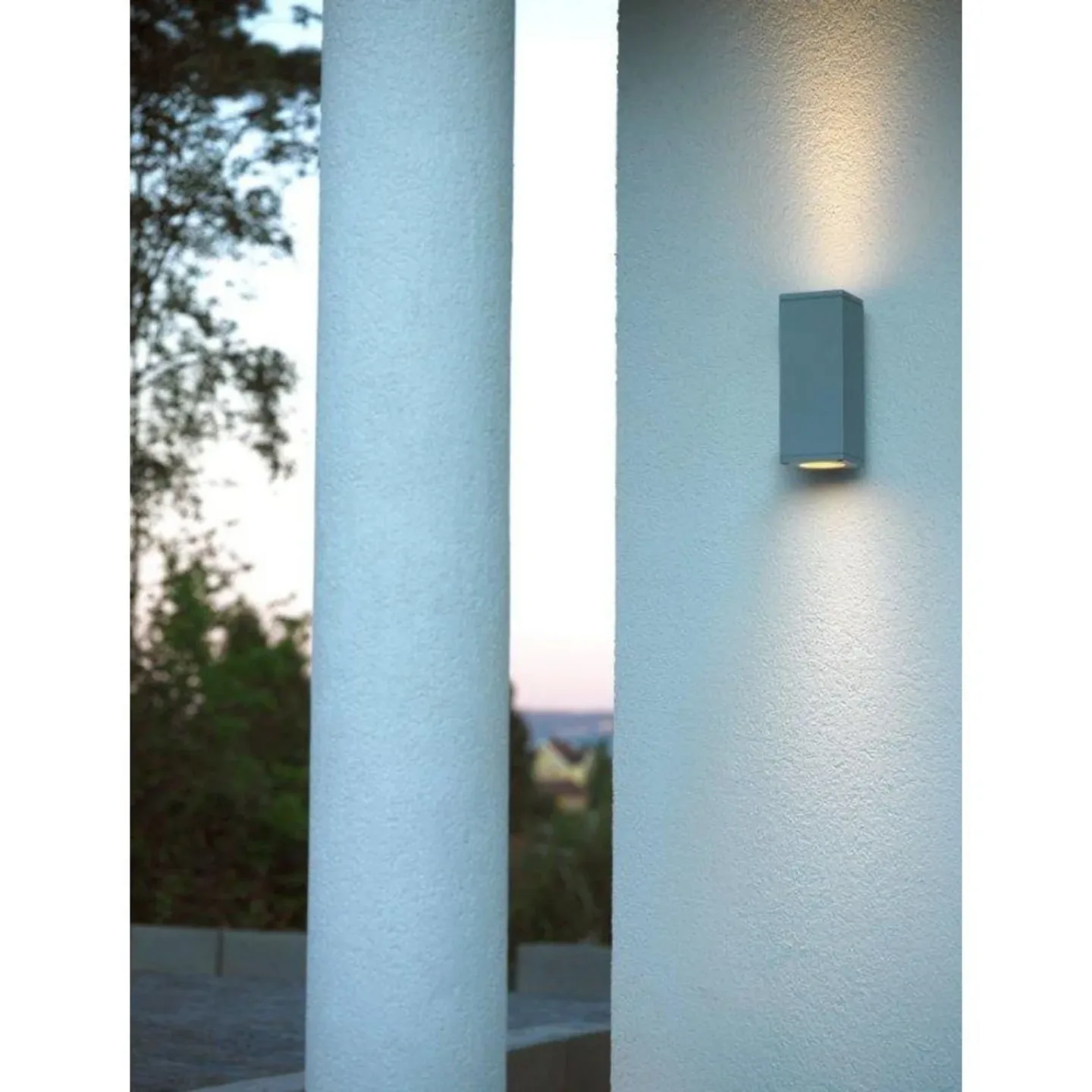 Sandvik Up/Down Utomhus Vägglampa LED White - Norlys - Terrass - Aluminium