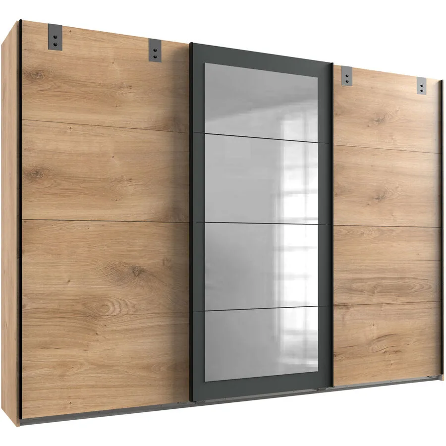 Kleiderschrank Malma Eiche Dekor Holzwerkstoff B 270 cm