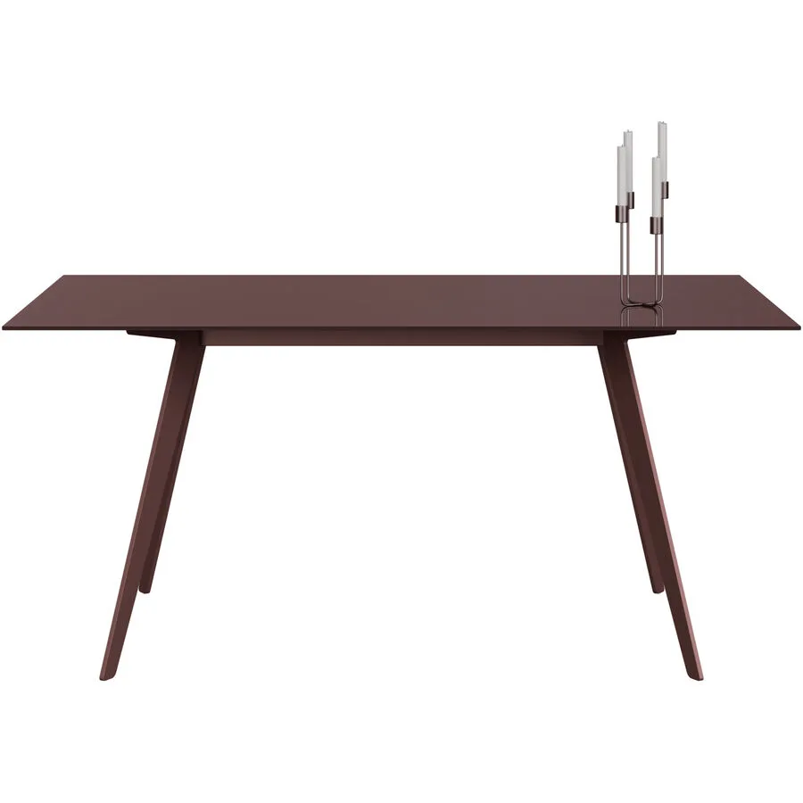 Esstisch Tame bordeaux Glas B 100 T 160 cm