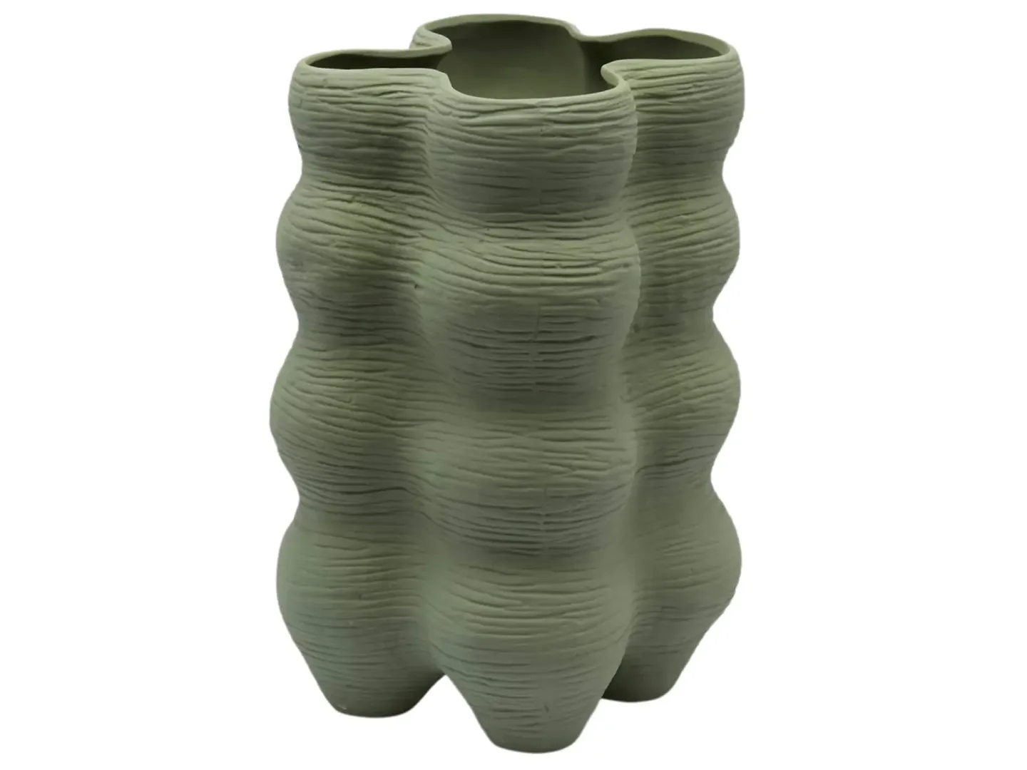 Edg Vase Bubbel Matt Grün H: 33 cm | Schubiger Möbel