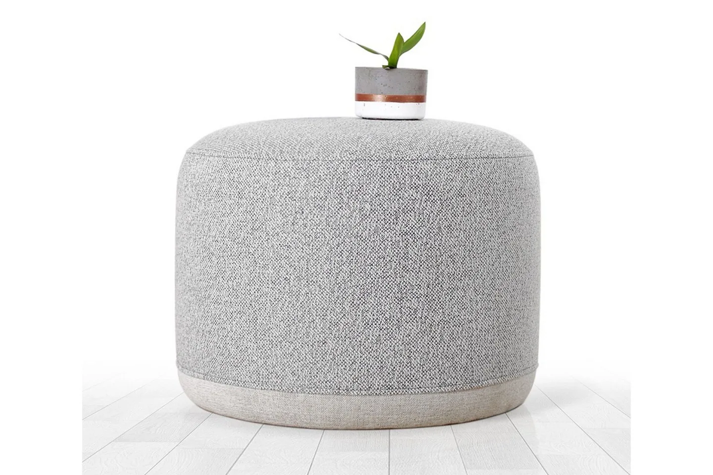 Harrodsburg Sittpuff 51 cm - Ljusgrå