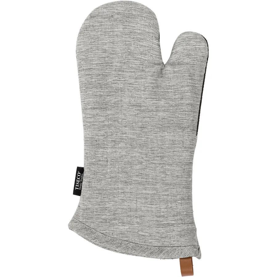 Ofenhandschuh Hercules Grau Leinen/Polyester 17 cm