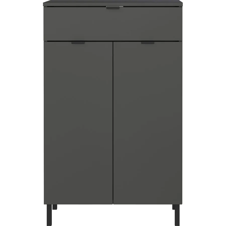 Badezimmerschrank Betina graphit Holzwerkstoff B 60 T 34 H 97 cm