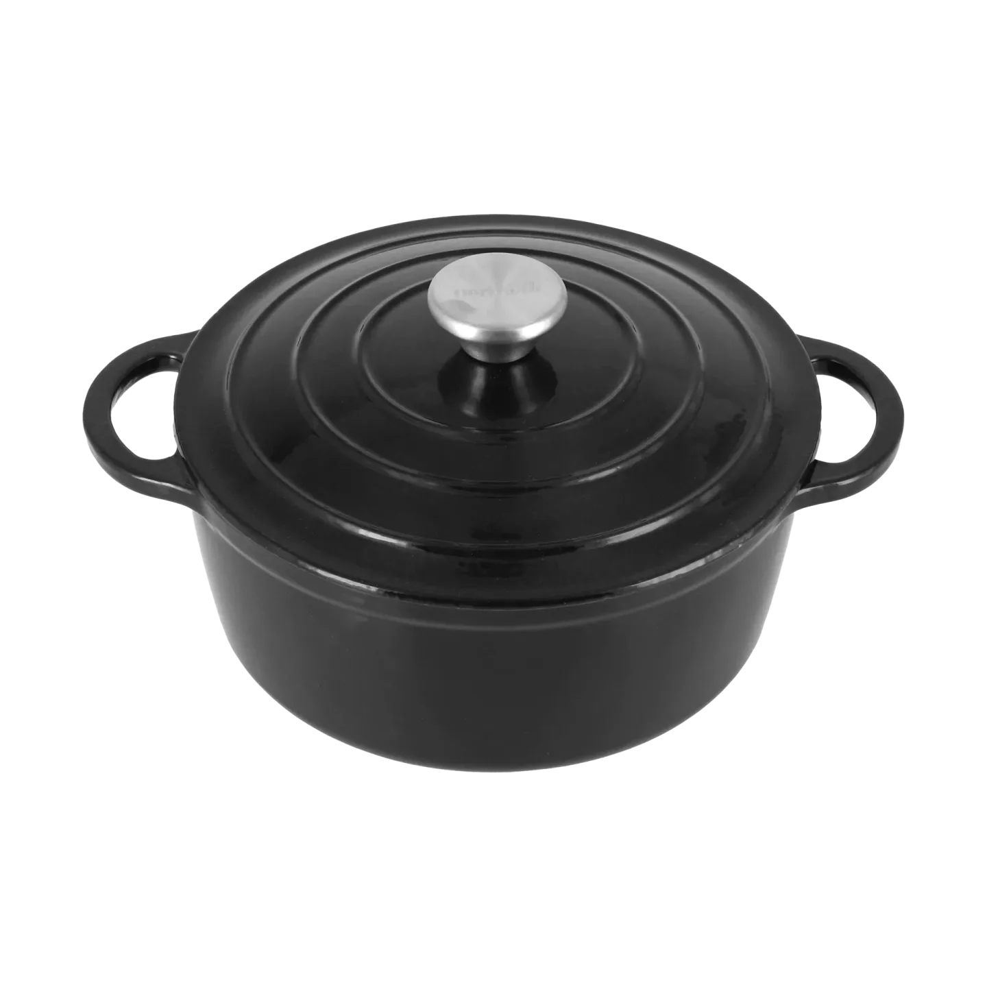 Nordwik Nordwik Gusseisentopf rund 2,5 l Schwarz